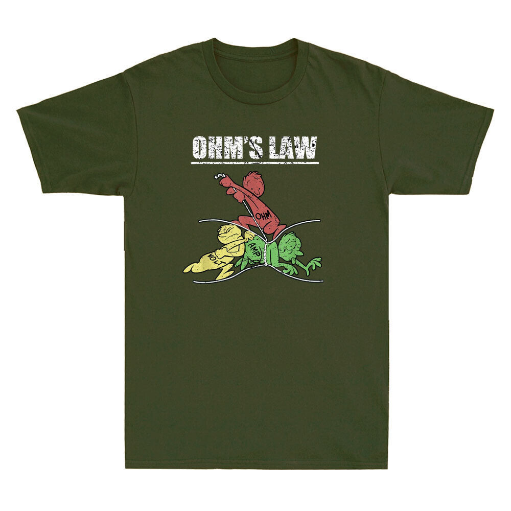 Ohms Law - Kỹ sư điện tử vui nhộn Meme Áo thun nam mới lạ