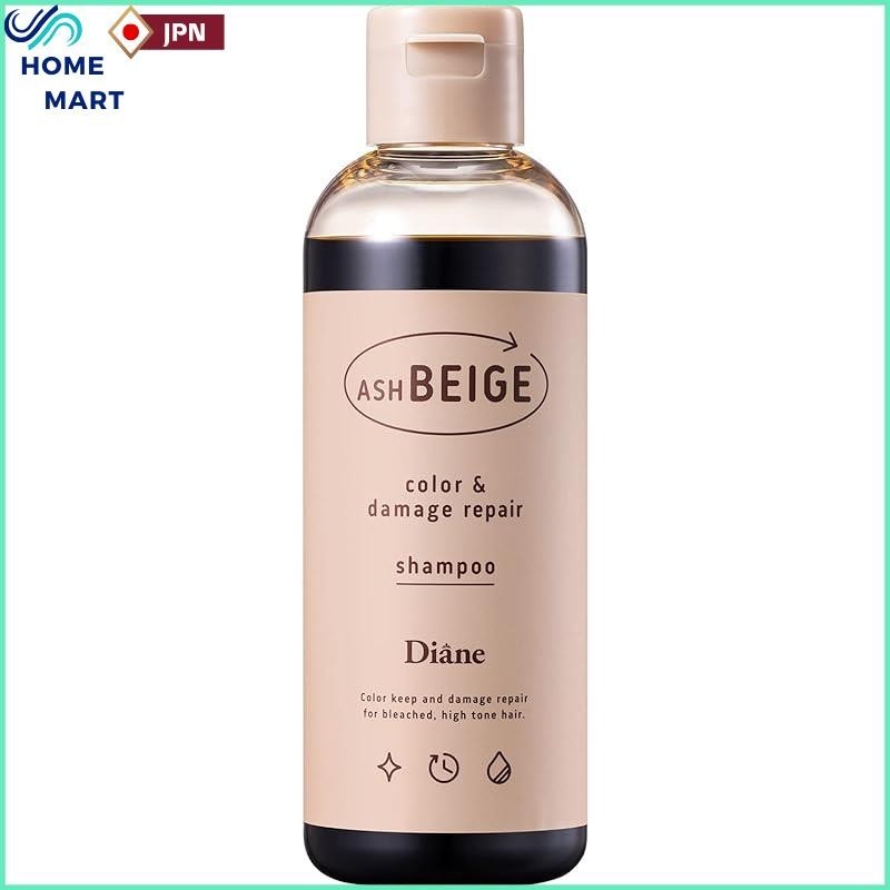 Diane Color Shampoo Ash Beige [Controls Yellowing, Color Charge & Damage Repair] Brown Ash Series 20