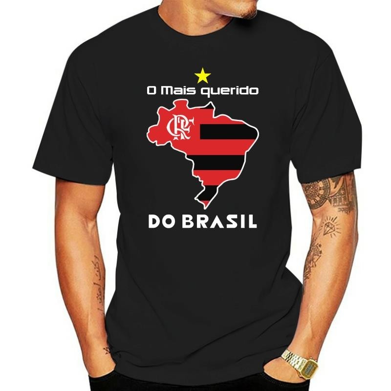Áo nam O mais querido do brasil Flamengo Slim Fit Áo thun in hình tees top