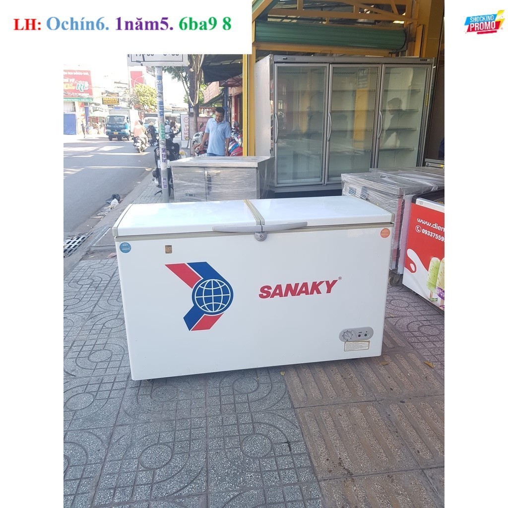 tủ đông,mát hiệu sanaky vh-405w1 dung tích 400L mới 92%