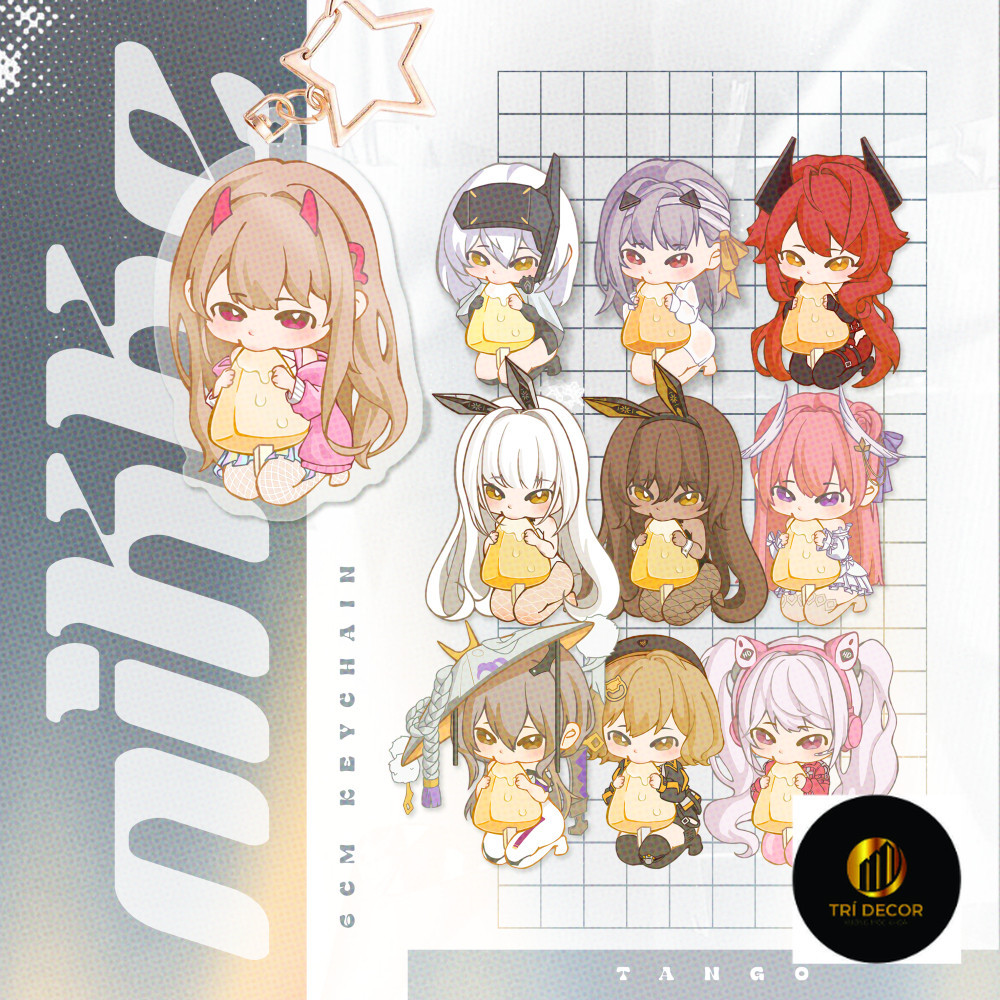 Móc khoá nhựa acrylic keychain trò chơi game GODDESS OF VICTORY: NIKKE (Cream Date Ver.)