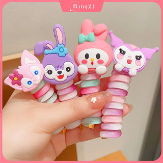 Trẻ Em Mới Disney Buộc Tóc Puff Braid Đuôi Ngựa Sanrio Dây Tóc Thời Trang Phụ Kiện Tóc