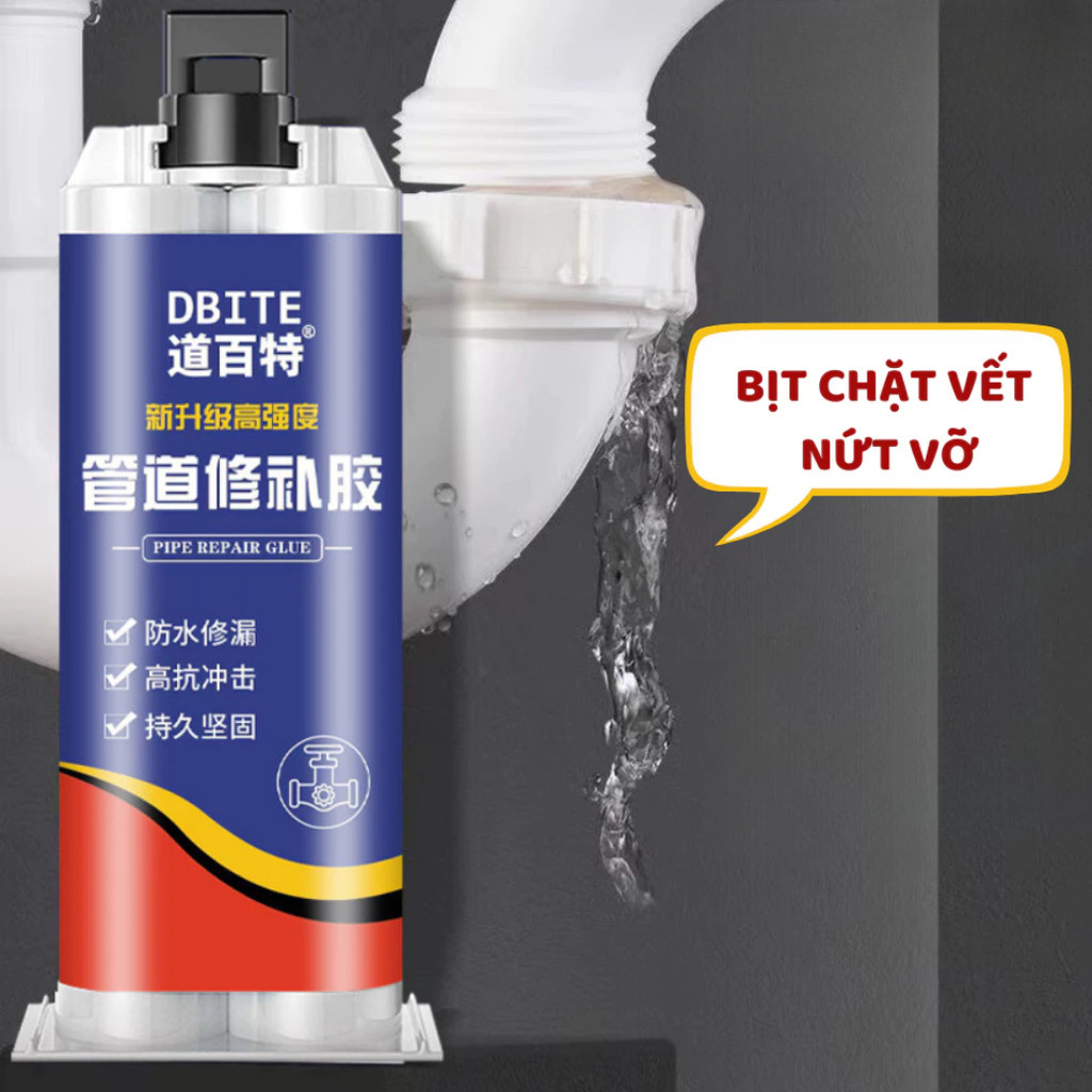 Keo dán ống nước rò rỉ keo dán bồn nước nứt vỡ keo dán ống nhựa 100ml chống thấm nước NGÓI HOME - KD