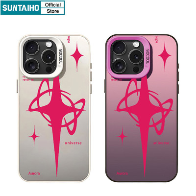 Suntaiho Hình Học Chất Lượng Cao Họa Tiết Starlight Trong Suốt Mờ Dành Cho Iphone 16 15 14 13 12 11 Pro Max IMD TPU Silicon Cao Cấp Chống Sốc Ốp điện thoại