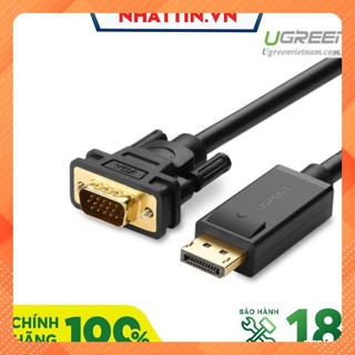 Cáp chuyển đổi Displayport sang VGA dài 2m Ugreen 10235  - Phân Phối Chính Hãng