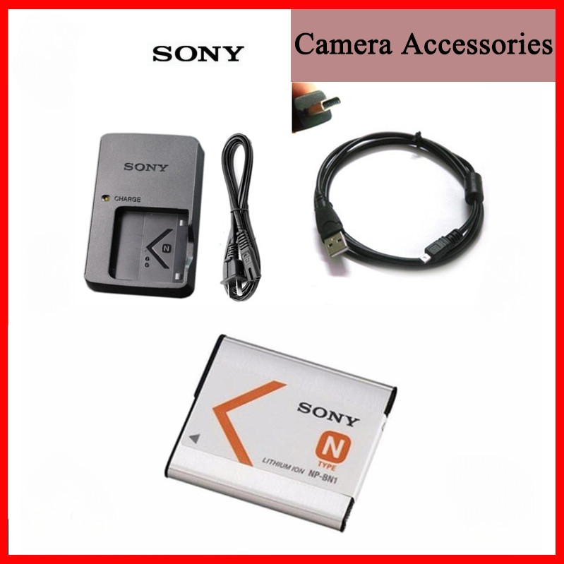 Card Camera Sony DSC-W310 W520 W630 W690 W710 Camera NP-BN1 Pin + Sạc + Cáp Dữ Liệu