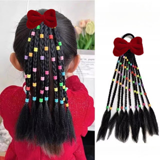  Cô Gái Tóc Giả Đuôi Ngựa Handmade Hạt Tóc Giả Bím Tóc Giả Ngọt Ngào Màu Hạt Bẩn Bím Tóc Nhỏ plait Dây Buộc Tóc Quyền Anh Tóc Đuôi Ngựa Cao Phụ Kiện Tóc 