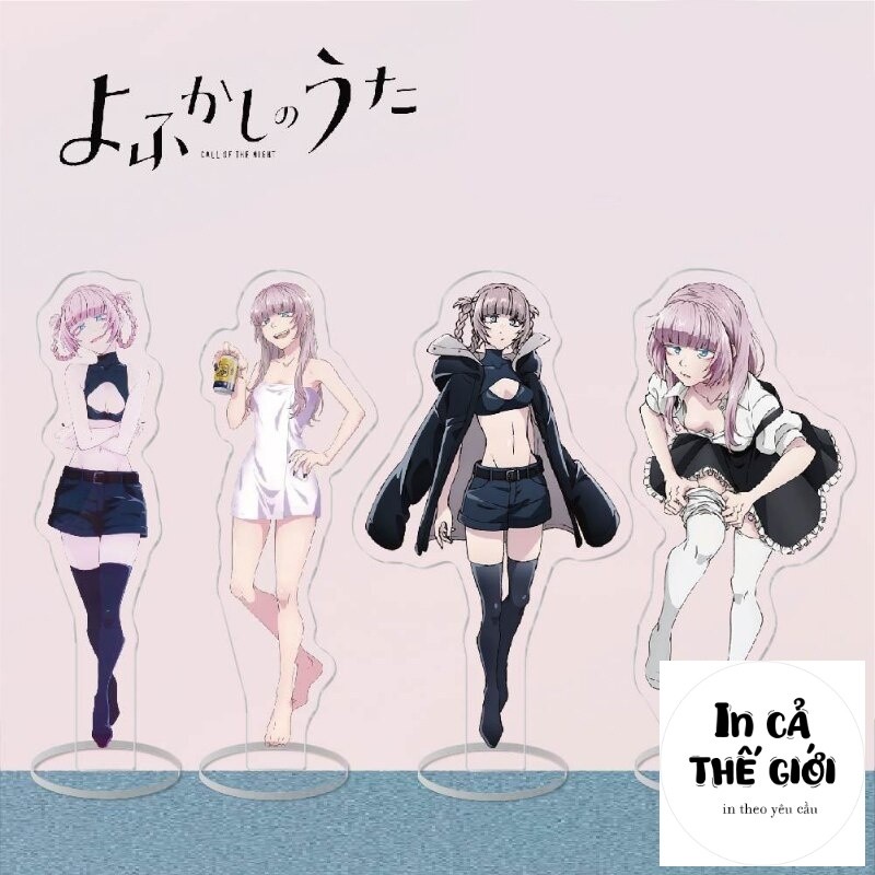 Mô hình Standee Yofukashi No Uta Acrylic Stand Model Nanakusa Nazuna Yamori Kou Figure Anime Keychia