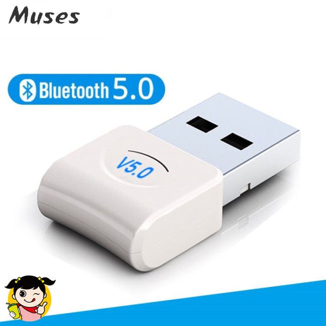 Bộ chuyển đổi Bluetooth có sẵn USB không dây Bluetooth 5.0 Dongle cho PC Máy tính xách tay Âm nhạc Bộ thu Bluetooth âm thanh