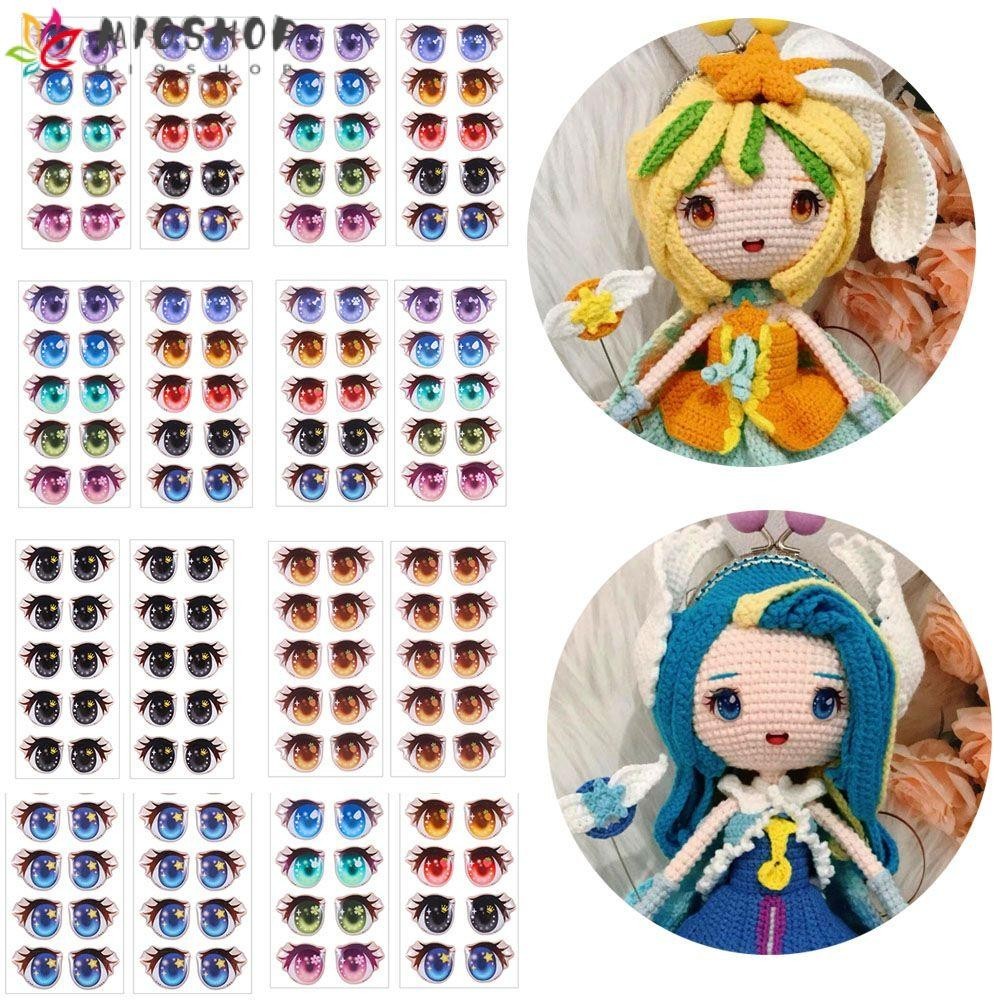 Mioshop 10 Cặp Tình Yêu Dễ Thương Miếng Dán Mới Nhất Anime Hình Búp Bê Đồ Chơi Giáo Dục Đất Sét Đề Can