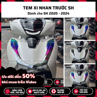 Tem decal dán xi nhan trước sh 2020 - 2024 | tem decal dán xinhan sh, dán đèn pha, đèn demi, đèn xi nhan