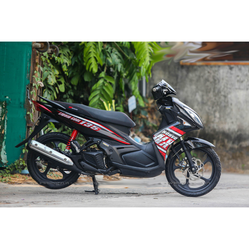 Tem rời Nouvo LX mẫu MX đỏ đen, in sắc nét, 3 lớp không phai màu CM00107