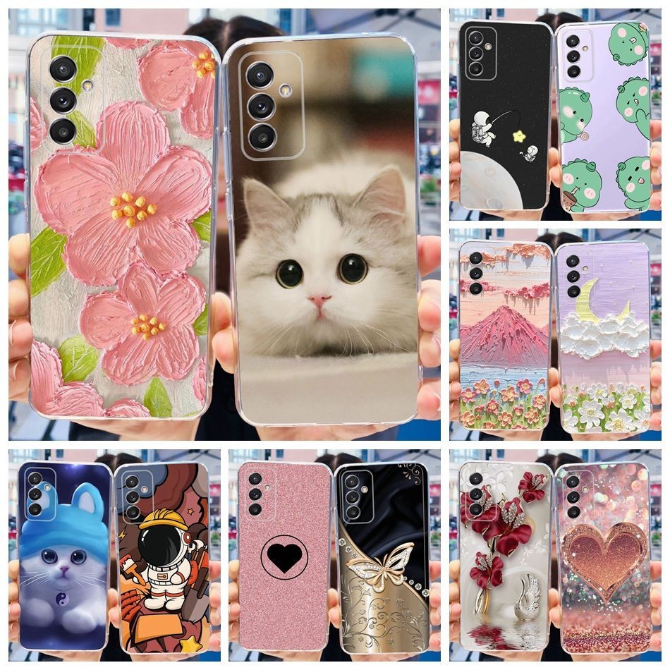 Ốp Lưng Cho Samsung Galaxy Quantum 2 5G A82 SM-A826S Quantum2 Ốp Lưng TPU Silicon Mềm Sơn Hoa Dễ Thư