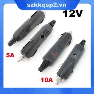 12v 5A 10A Ô Tô Công Suất Cao Ô Tô Sạc Xe Hơi Nhẹ Hơn Nam Ổ Cắm Cắm Đầu Kết Nối Với Bộ Chuyển Đổi Ổ Cắm LED VNK2