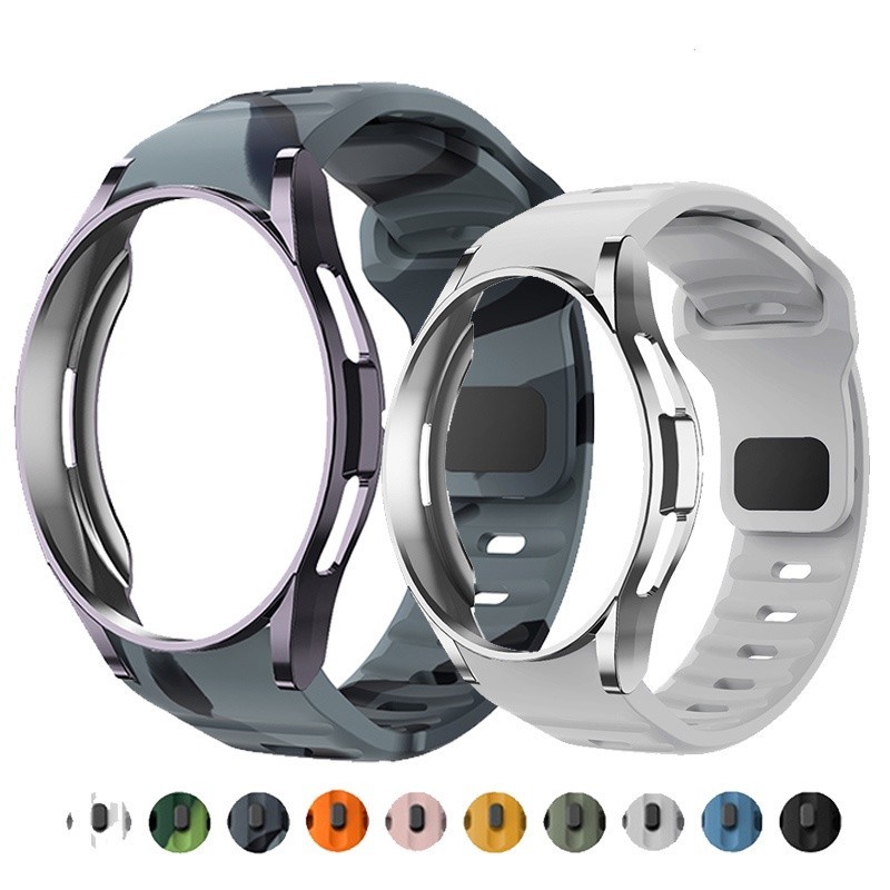 Ốp TPU + dây đeo silicon cho Samsung Galaxy Watch 6 Classic 43/47mm, Galaxy 4 Classic 42/46mm, Galax