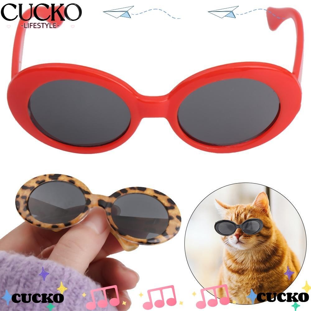 Cucko Mèo Kính Phụ Kiện Thú Cưng Đạo Cụ Chụp Ảnh Nhiều Màu Kính Mát Ch