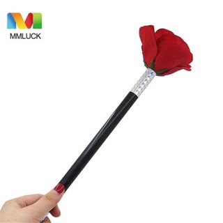 Mmluck Flower Magic Tricks, Close Up Party Performance Stick to Rose, Easy to Learn Wands Street Stage Magic Stick Rose Magic Props Quà tặng trẻ em