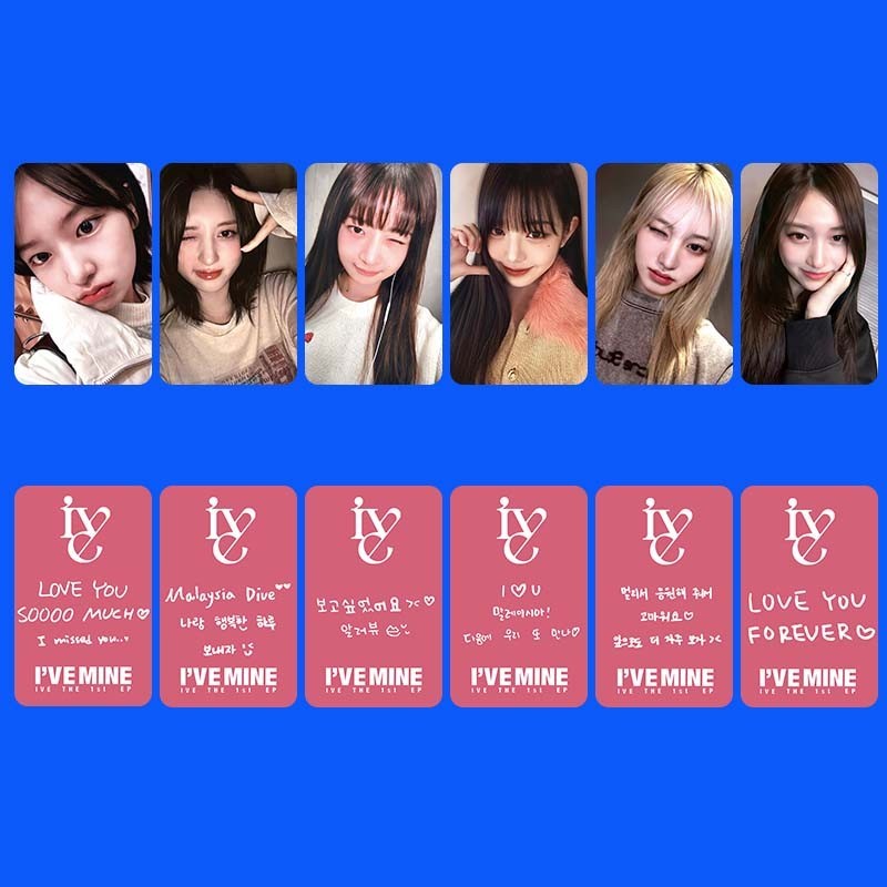 3-8pcs/set IVE ELEVEN Asia Tour FANMEETING MAGAZINE Photocards HAPA KRISTIN AMUSE DIVE INTO I'VE MIN