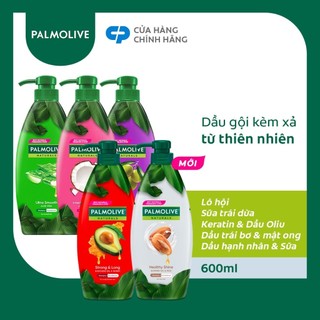 Dầu gội palmolive kèm xả 2-trong-1 chiết xuất thiên nhiên 600ml