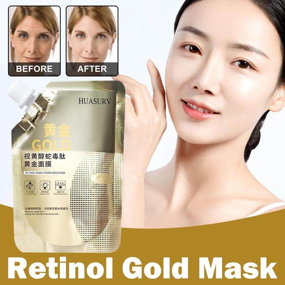 Retinol Snake Venom Peptide Gold Mask Dưỡng ẩm Hydrating Dưỡng ẩm Chăm sóc da Trong suốt và Dưỡng ẩm HUASURV