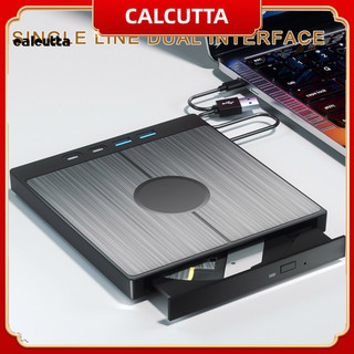 [Calcutta] Ổ đĩa dvd gắn ngoài Type-c Đầu ghi đĩa nhỏ gọn Ổ đĩa dvd gắn ngoài di động Usb 3.0 Tốc độ cao Cd / dvd Rw Trình phát ghi âm cho Windows Mac Linux cho máy tính xách tay để lấy dữ liệu