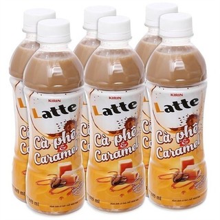 6 chai thức uống thiên nhiên pha sữa Kirin Latte cà phê & caramel 345ml