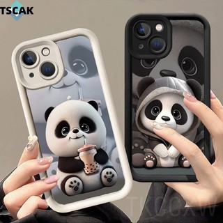 Ốp Điện Thoại Cặp Đôi Họa Tiết Gấu Trúc Dễ Thương Cho OPPO A18 A38 A58 A78 A79 A98 A57 A77 A77S Mềm Chống Sốc Tpu Cover