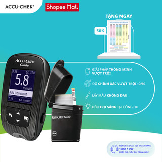  Máy Đo Đường Huyết ACCU-CHEK® Guide Kèm Hộp 50 Que Thử Đường Huyết ACCU-CHEK® Guide