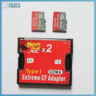 Bộ chuyển đổi thẻ nhớ Micro SD TF sang CF có sẵn cho MicroSD / HC sang đèn Flash nhỏ gọn Bộ chuyển đổi đầu đọc thẻ nhớ loại I cho phụ kiện máy ảnh Mới