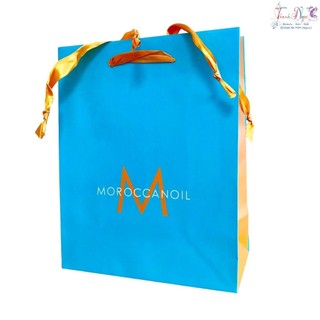 Túi giấy đựng mỹ phẩm quà tặng cao cấp (Màu xanh ngọc) Moroccanoil - TN