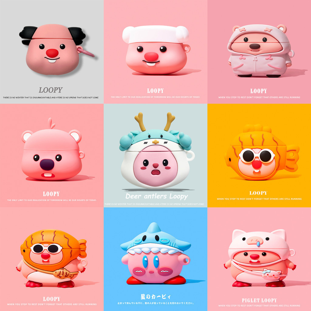 Ốp lưng Loppy nổi tiếng Hàn Quốc cho AirPods thế hệ thứ3 Vỏ tai nghe cho AirPodspro2nd AirPods1 / 2 
