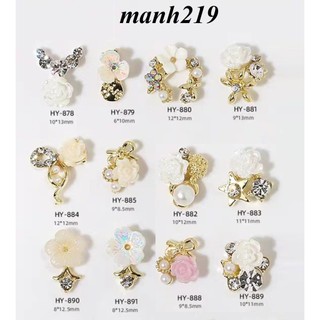 Charm hoa hồng đính móng trang trí Phụ Kiện nail - manh219