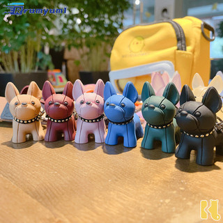 Còn hàng! Pháp Bulldog Móc Khóa Da Pu Chó Móc Khóa Dành Cho Nữ Túi Mặt Dây Chuyền Nam Xe Trượng Trang Sức, Chìa Khóa