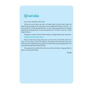 Sách - 100 Bài Làm Văn Hay Lớp 5