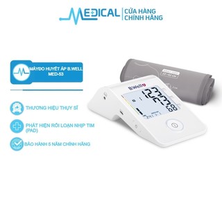 Máy huyết áp bắp tay B.Well Swiss MED-53 giúp phát hiện rối loạn nhịp tim (PAD) bảo hành 5 năm chính hãng