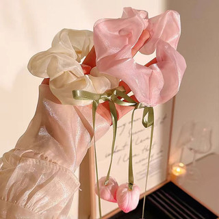 Ngọt Nơ Tóc Dây Ins Nhân Tạo Tulip Trang Trí Tóc Thời Trang Phụ Kiện Tóc Cô Gái Quà Tặng Sinh Nhật