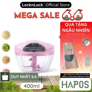 Dụng cụ băm rau củ quả LocknLock Chính hãng, xay hành tỏi ớt cầm tay mini không cần điện tiện lợi CKS308PIK -  HAPOS