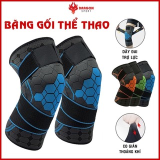 (01 ĐÔI) Băng Quấn Đầu Gối Bảo Vệ Khớp Gối Thể Thao Chạy Bộ Nam Nữ Bó Gối Bóng Đá Bóng Rổ Tập Gym Cầu Lông Bóng Chuyền