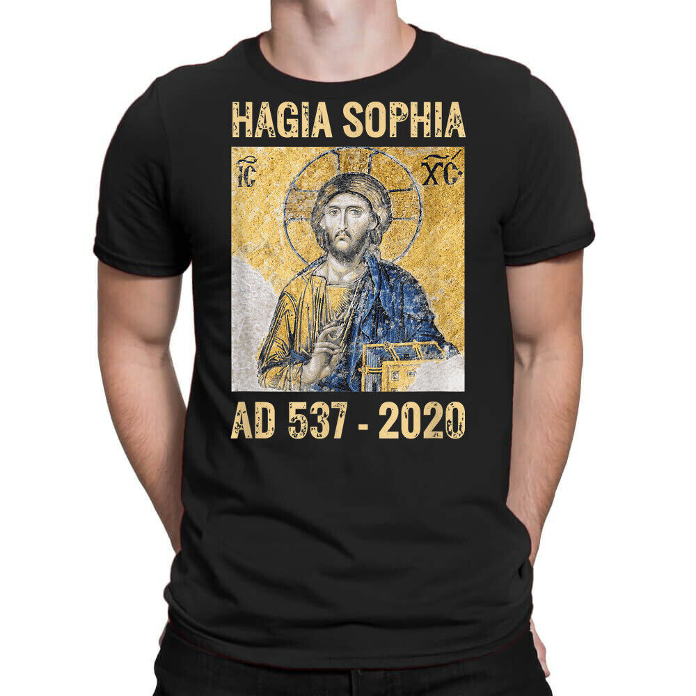 Áo thun Jesus Christ Pantocrator In Hagia Sophia Constantinople 2020