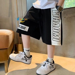 Quần short trẻ em Haoerwu Quần short đường phố rộng thùng thình sành điệu và đẹp trai của bé trai