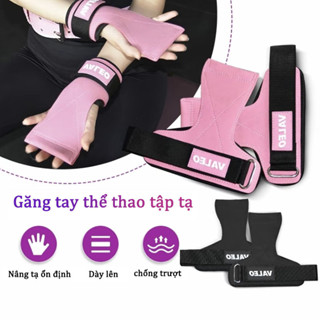 Găng Tay Gym Nữ Trợ Lực VALEO Tập Gym Dây Kéo Lưng Lifting Straps Deadlift Tập Tạ Tập Xà Hàng Chính Hãng