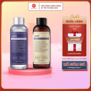 Nước hoa hồng Klairs Supple Preparation Facial Toner 180ml unscented toner có mùi hương và không mùi