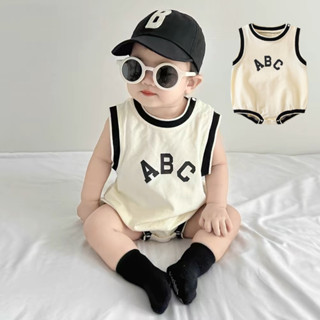 Quần Áo Liền Quần Cho Bé Mùa Hè Không Tay Jumpsuit Bé Trai Bé Gái Mỏng Body 0-24 Tháng Tuổi Sơ Sinh Một Mảnh Quần Áo Trẻ Sơ Sinh Onesie