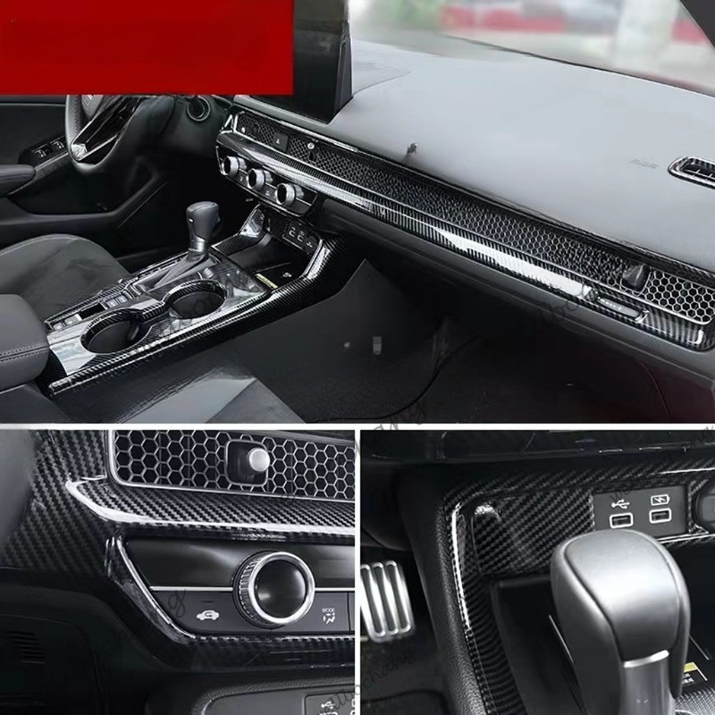 Nội thất ô tô bằng sợi Carbon cho Honda thế hệ thứ 11 civic fe 2022 -2024 civic 2022 e HEV RS fe thế