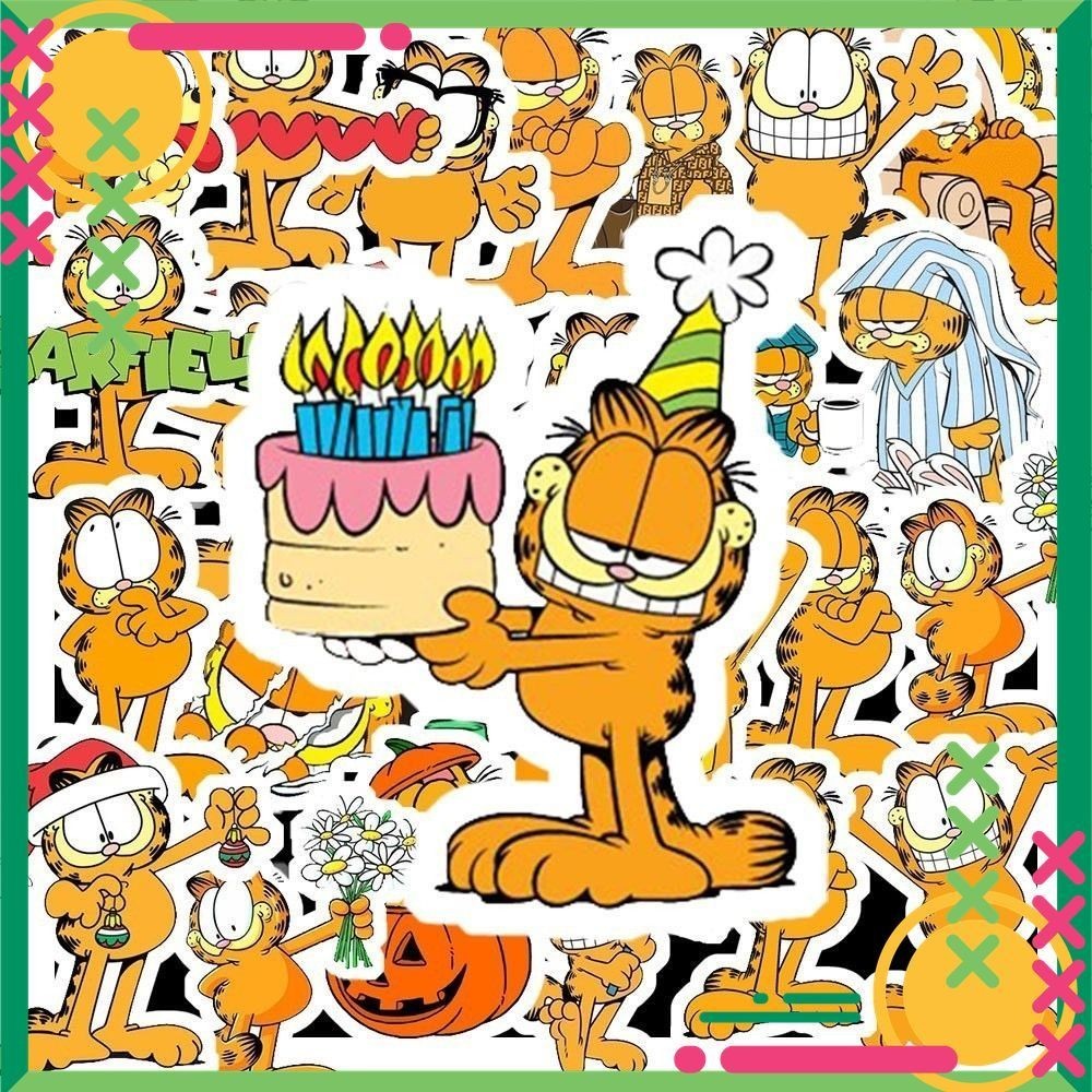 Set 50 Sticker Mèo Garfield Dán Trang Trí Đa Năng