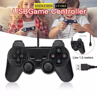Tay cầm chơi game cho máy tính để bàn PC Laptop cổng USB đen