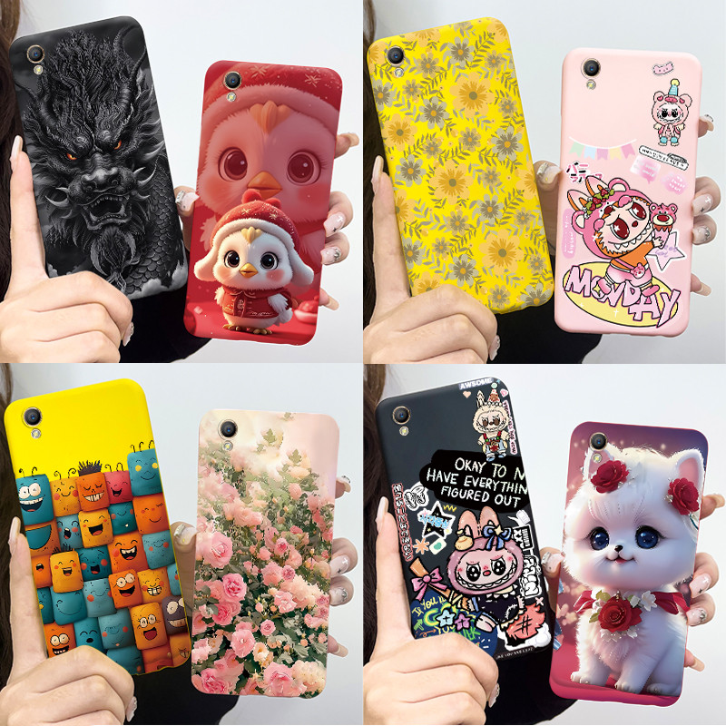 Dành Cho OPPO A37 A37f A37fw A37m Đáng Yêu Cat Dragon Họa Tiết Thạch Silicon TPU Mềm OppoA37 A 37 37