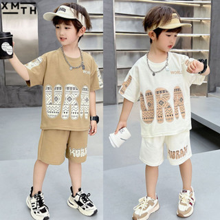  Set đồ bộ áo phông quần đùi bé trai nam 6-16 tuổi mẫu Ura. Bộ quần áo hè trẻ em cho bé trai size đại 18-50kg 