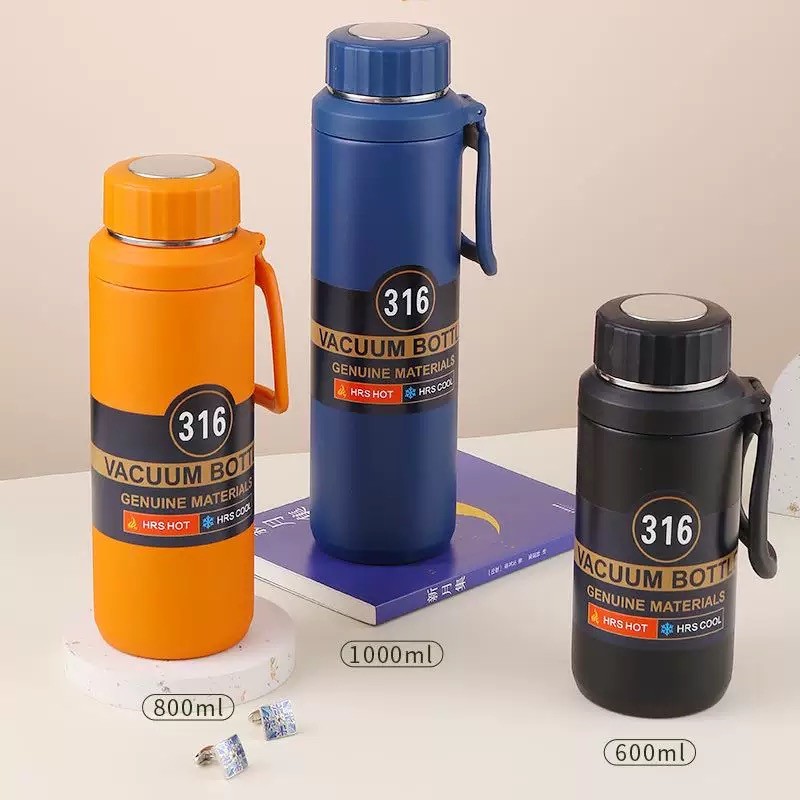 Bình Giữ Nhiệt VACUUM BOTTE Inox 316 Dung Tích 800/1000ml - Giữ Nhiệt Lâu, Dùng Cho Nam Nữ - B50