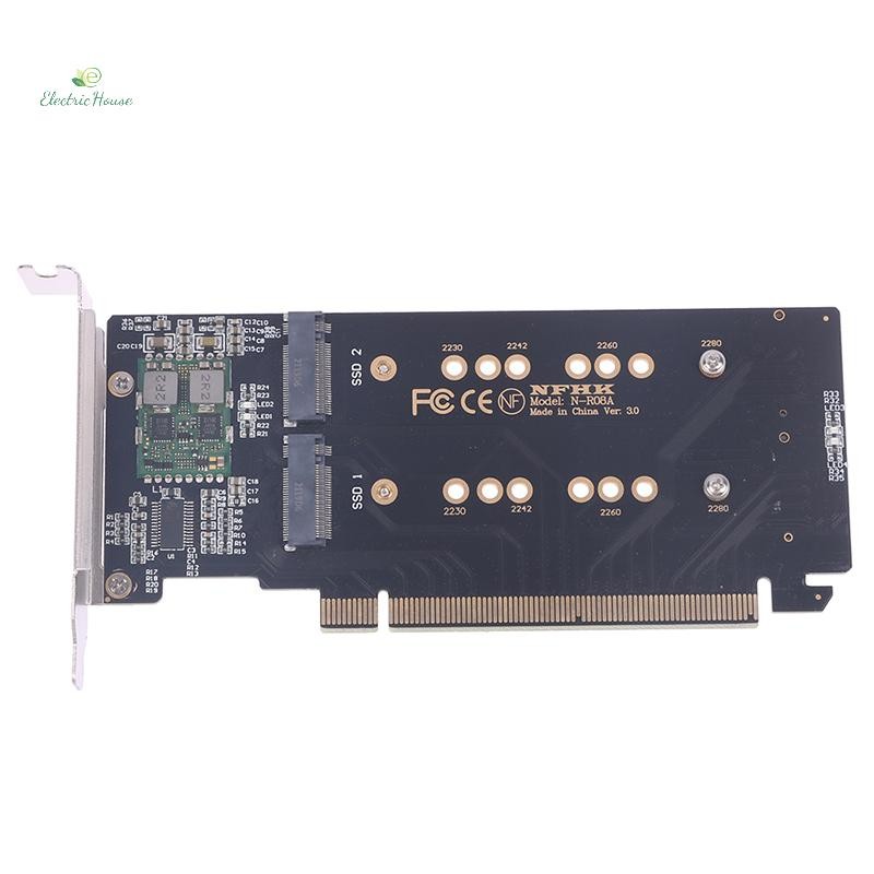 [Nhà Điện] 1 CÁI M.2 X16 ĐẾN 4X NVME PCIE3.0 GEN3 X16 ĐẾN 4 * THẺ RAID NVME PCI-E VROC THẺ RAID Hype
